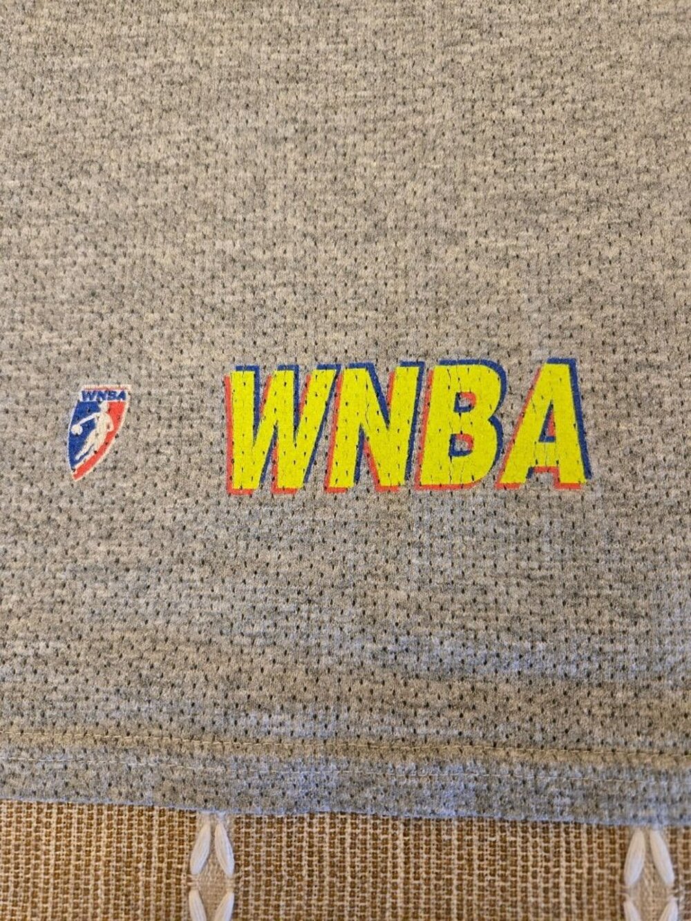 Vintage Champion WNBA Tshirt Y2K Basketball  Promo Shirt Cotton Mesh 90s - Picture 6 of 16